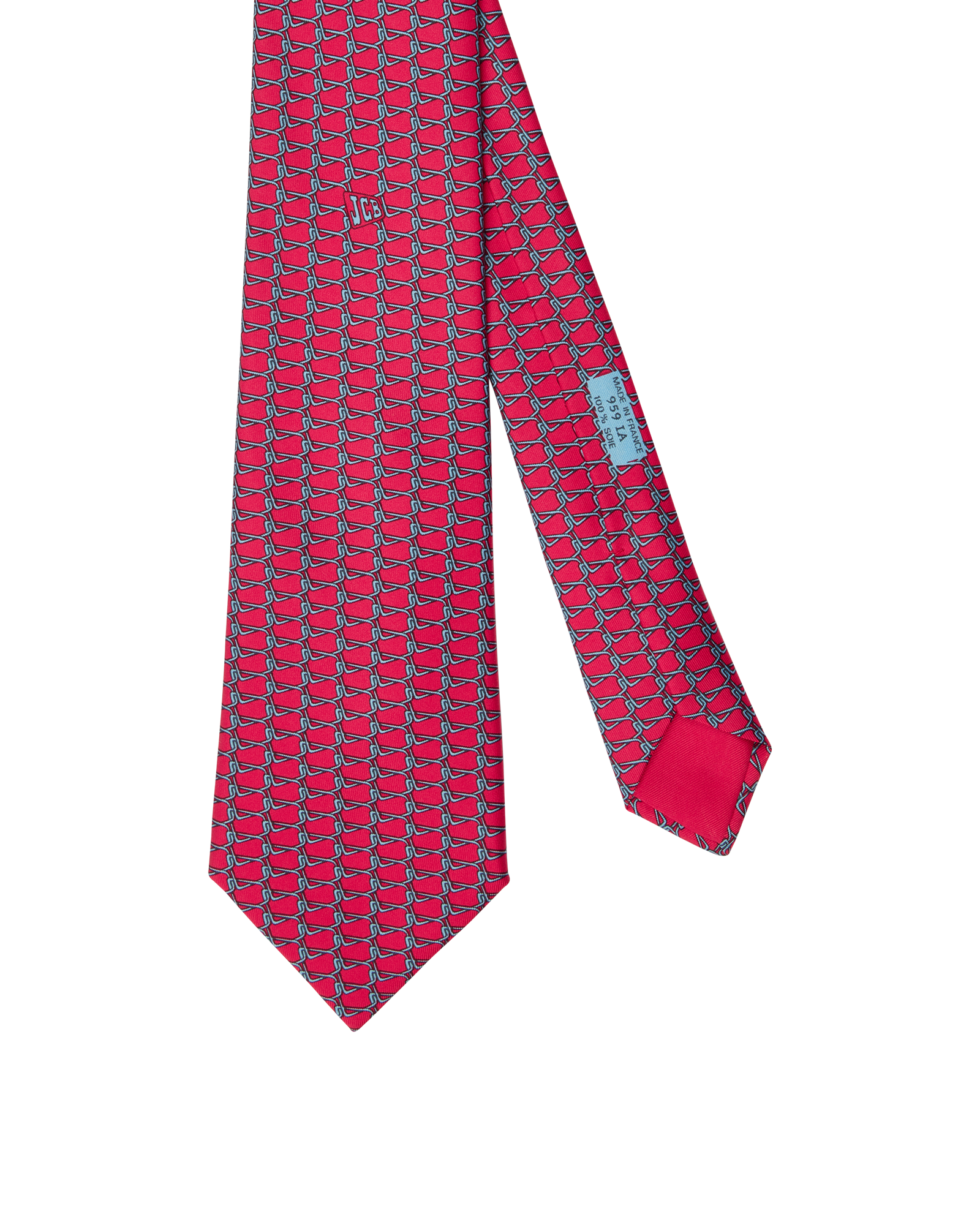 Hermès JCB Tie, &pound;95, Accessories, Blue/Pink, Silk, Other view